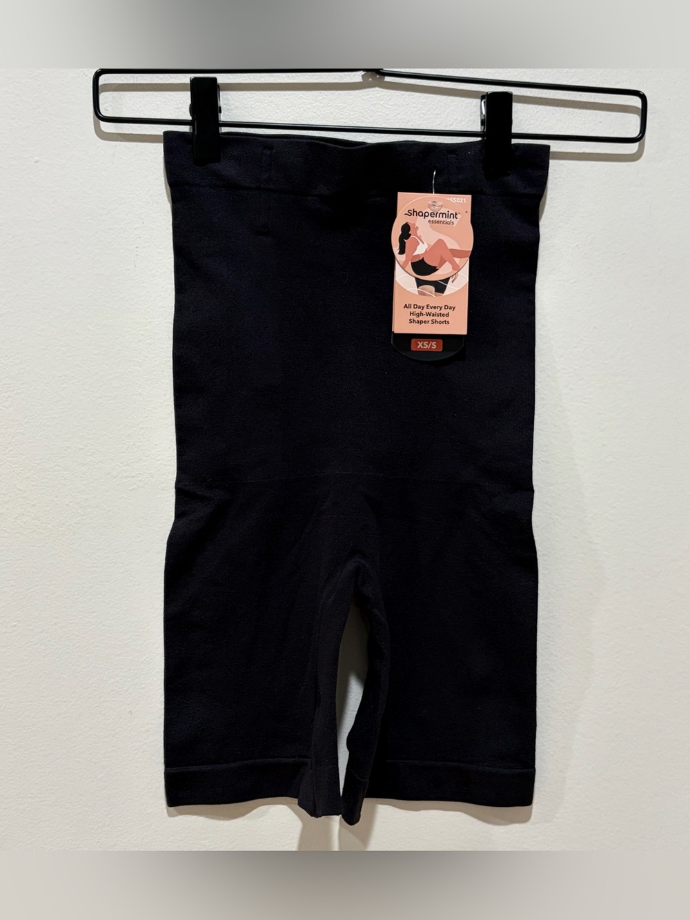 NWT Shapermint Essentials Black All Day Every Day High Waisted Shaper Shorts XS